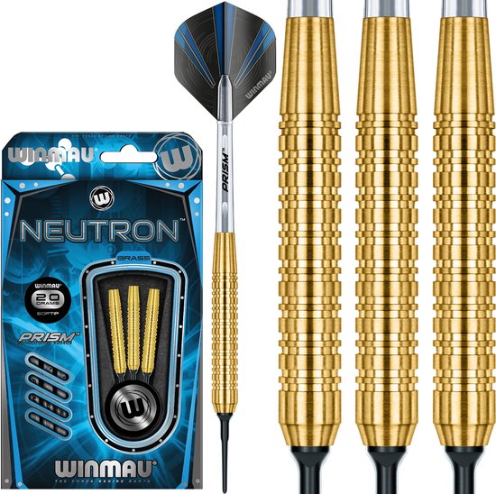 Winmau Neutron 1 Brass - Soft Tip Darts van Winmau