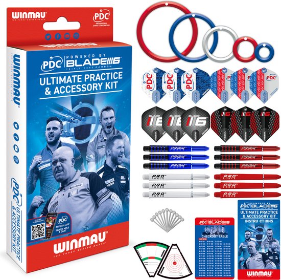 WINMAU - PDC Ultimate Practice Accessoireset van Winmau
