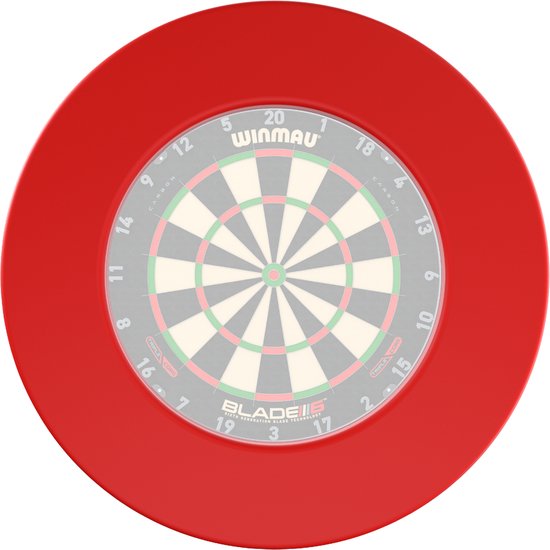 WINMAU - Plain Rood Dartbord Surround van Merkloos