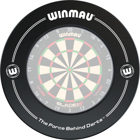 WINMAU - Printed Zwart Dartbord Surround van Winmau