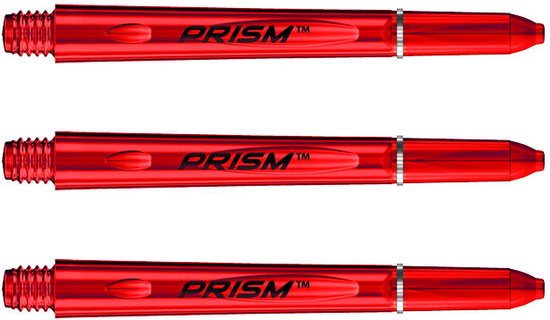 WINMAU - Prism 1.0 Polycarbonate Dartschachten Rood, Medium - 1 set per pakket (3 Dartschachten in totaal) van Winmau