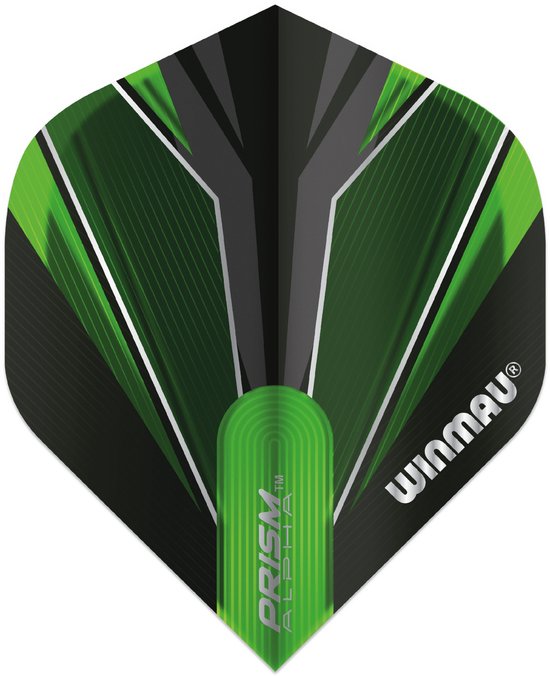 Winmau Prism Alpha Black & Green - Dart Flights van Winmau