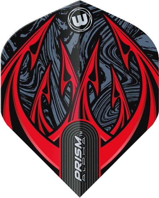Winmau Prism Alpha Diablo Black & Red - Dart Flights