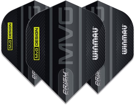 Winmau Prism Alpha MVG Green Logo - Dart Flights