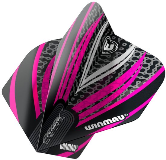 Winmau Prism Delta Black White Pink - Dart Flights van Winmau