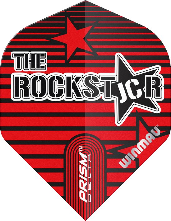 WINMAU - Prism Delta Joe Cullen Rockstar Dartvluchten - 1 set per pakket (3 vluchten in totaal) van Winmau