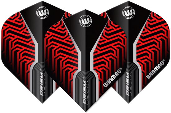 Winmau Prism Delta Kairos Red - Dart Flights van Merkloos