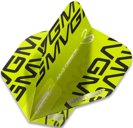 WINMAU - Prism Delta MVG 2021 Print Groen Dartvluchten - 1 set per pakket (3 dartvluchten in totaal) van Winmau