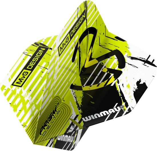 WINMAU - Prism Delta MVG Prism V3 dart vluchten - 1 sets per pakket (3 dartvluchten in totaal) van Winmau