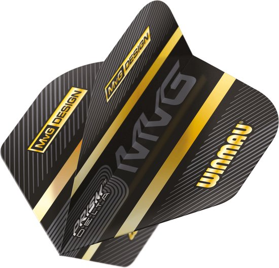 WINMAU - Prism Delta MvG Trilogy Extra Dik Dartvluchten - 1 set per pakket (3 vluchten in totaal) van Winmau