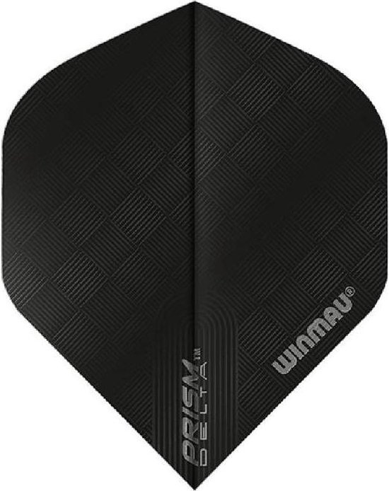 WINMAU - Prism Delta Zwart Dartvluchten - 1 set per pakket (3 vluchten in totaal) van Winmau