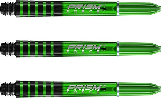 WINMAU - Prism Force Dartschachten Groen, Tussenliggend - 1 set per pakket (3 Dartschacht in totaal) van Winmau
