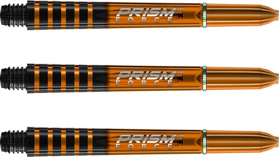 WINMAU - Prism Force Dartschachten Oranje, Medium - 1 set per pakket (3 Dartschacht in totaal) van Winmau