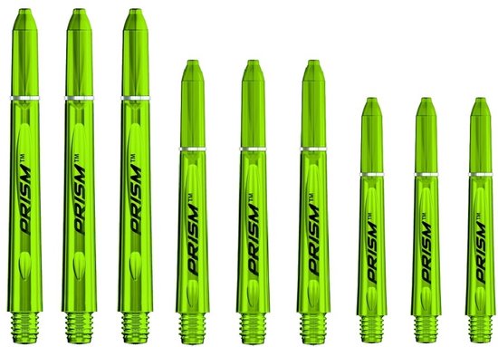 Winmau Prism Shaft Green - Dart Shafts Medium van Merkloos