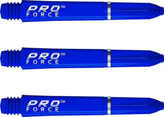 WINMAU - Pro Force Dartschachten Blauw, Korte - 1 set per pakket (3 Dartschacht in totaal) van Winmau