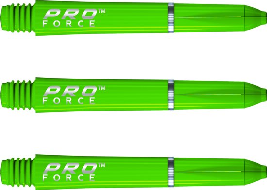 WINMAU - Pro Force Dartschachten Groen, Korte - 1 set per pakket (3 Dartschacht in totaal) van Winmau