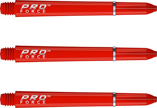 WINMAU - Pro Force Dartschachten Rood, Medium - 1 set per pakket (3 Dartschacht in totaal) van Winmau