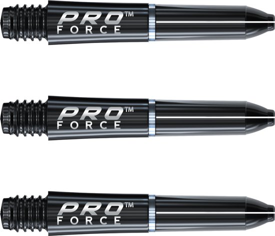 WINMAU - Pro Force Dartschachten Zwart, Extra Korte - 1 set per pakket (3 Dartschacht in totaal) van Merkloos