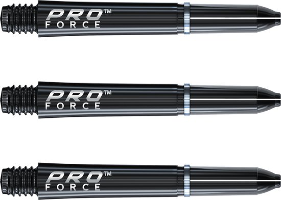WINMAU - Pro Force Dartschachten Zwart, Korte - 1 set per pakket (3 Dartschacht in totaal)