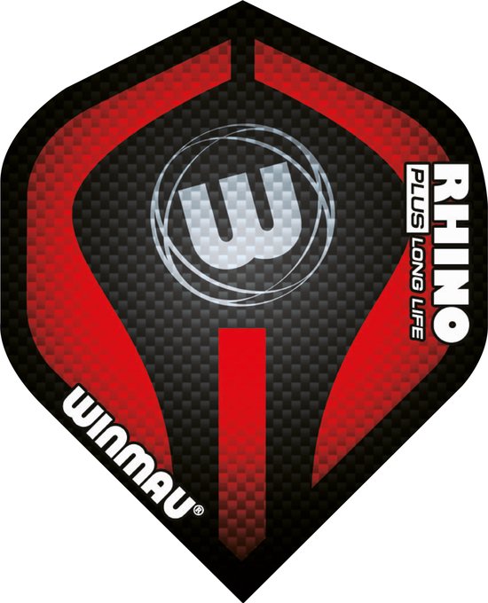 Winmau Rhino 150 Black & Red - Dart Flights van Winmau