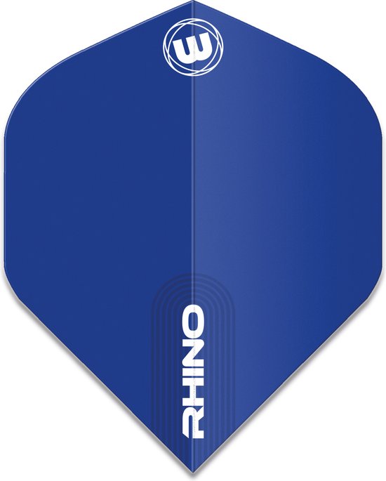 WINMAU - Rhino Blauw Extra Dikke Dartvluchten - 1 set per pakket (3 dartvluchten in totaal) van Winmau