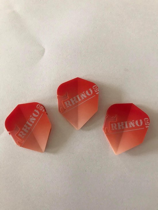 Winmau Rhino dart flights rood 3 stuks van Winmau
