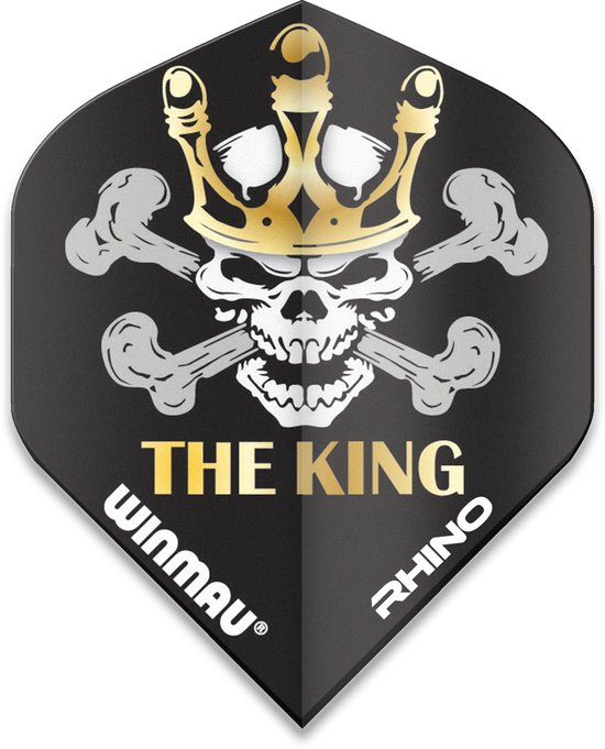 WINMAU - Rhino Mervyn King "The King" Dartvluchten - 1 set per pakket van elke flight (3 Dartvluchten in totaal) van Winmau