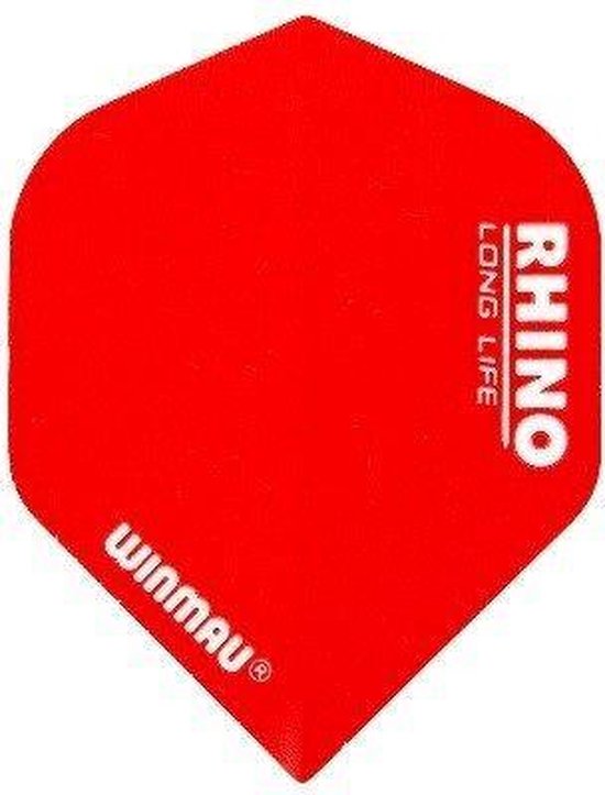 WINMAU - Rhino Rood Extra Dik Dartvluchten - 1 set per pakket (3 dartvluchten in totaal) van Merkloos