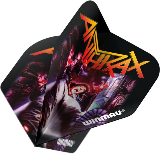 WINMAU - Rock Legends: Anthrax Dartvluchten - 1 set per pakket (3 vluchten in totaal) van Winmau