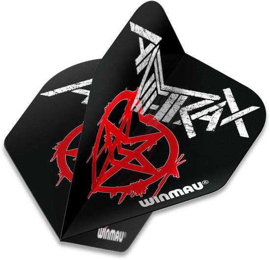 WINMAU - Rock Legends: Anthrax Logo Dartvluchten - 1 set per pakket (3 vluchten in totaal) van Winmau