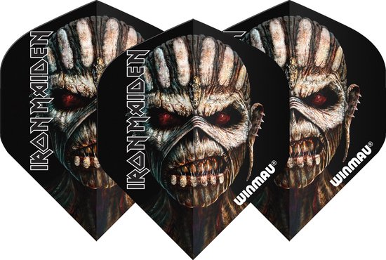 WINMAU - Rock Legends: Iron Maiden Book of Souls Dartvluchten - 1 set per pakket (3 vluchten in totaal) van Winmau