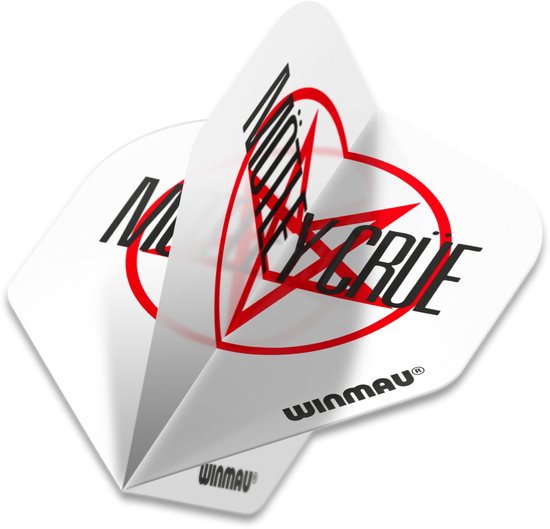 WINMAU - Rock Legends: Motley Crue Logo Dartvluchten - 1 set per pakket (3 vluchten in totaal) van Winmau