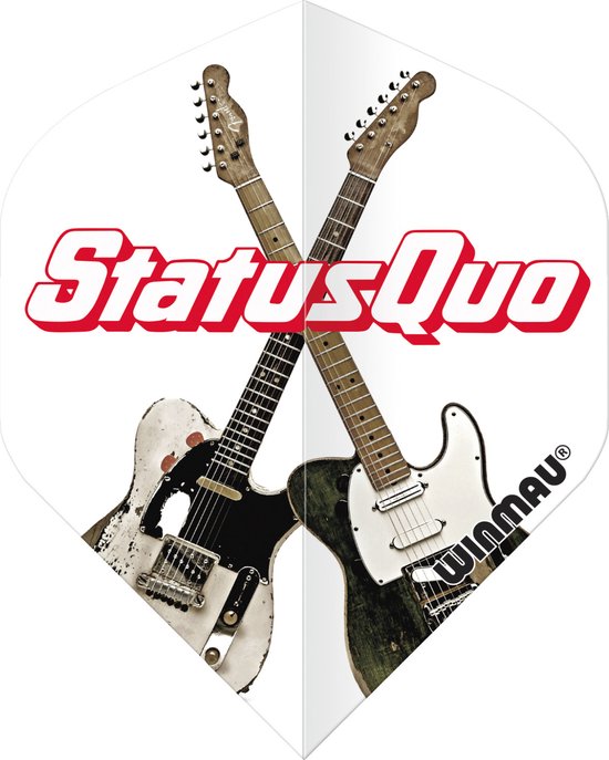 WINMAU - Rock Legends: Status Quo v2 Dartvluchten - 1 set per pakket (3 vluchten in totaal) van Winmau