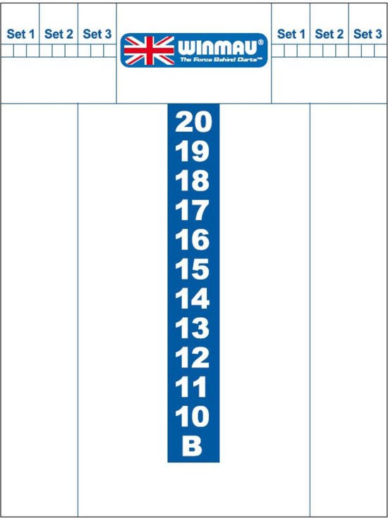 Winmau Scorebord darts, 40x30cm van Winmau