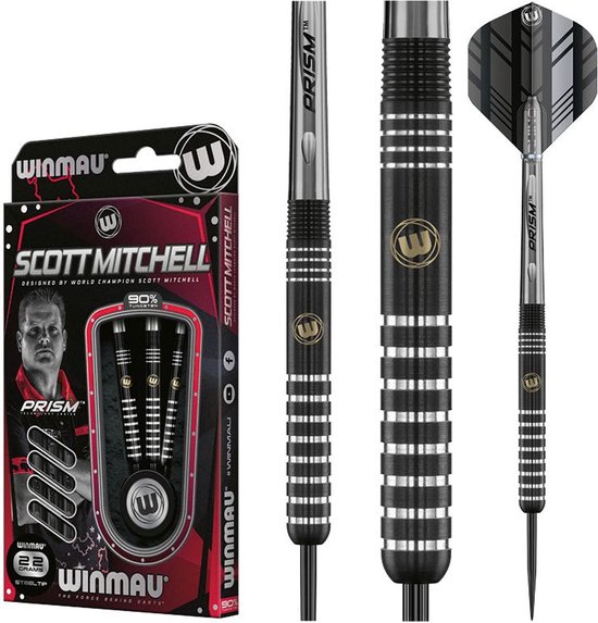 Winmau Scott Mitchell WC 90% - Dartpijlen - 24 Gram van Winmau