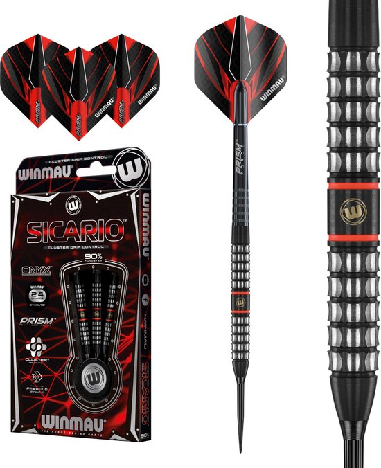 Winmau Sicario Straight 90% - Dartpijlen - 26 Gram van Winmau