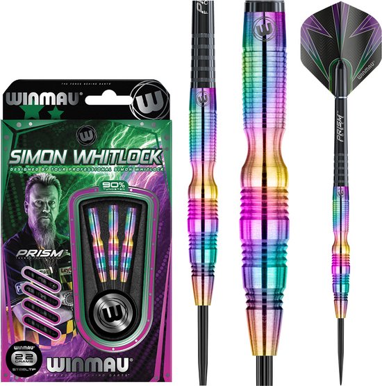 WINMAU - Simon Whitlock Signature Edition Urban Grip: Steeltip Tungsten Dartpijlen Professioneel -22g van Winmau