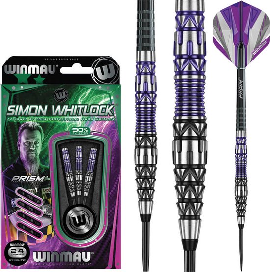 WINMAU - Simon Whitlock Special Edition: Steeltip Tungsten Dartpijlen Professioneel - 24g van Winmau