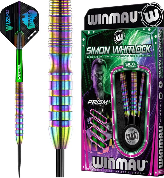 WINMAU - Simon Whitlock Urban World Cup Edition: Steeltip Tungsten Dartpijlen Professioneel - 22g van Winmau