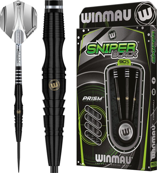 Winmau Sniper Black 90% - Dartpijlen - 24 Gram van Winmau