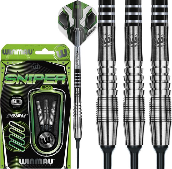 WINMAU - Sniper: Softip Dartpijlen Professioneel - 16 gram vat/18 gram totaal gewicht van Winmau
