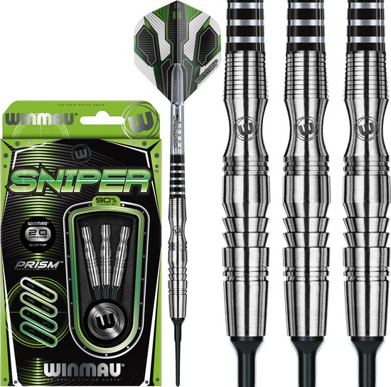 WINMAU - Sniper: Softip Dartpijlen Professioneel - 18 gram vat/20 gram totaal gewicht van Winmau