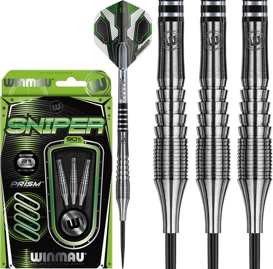 WINMAU - Sniper: Steeltip Tungsten Dartpijlen Professioneel - 21g van Winmau