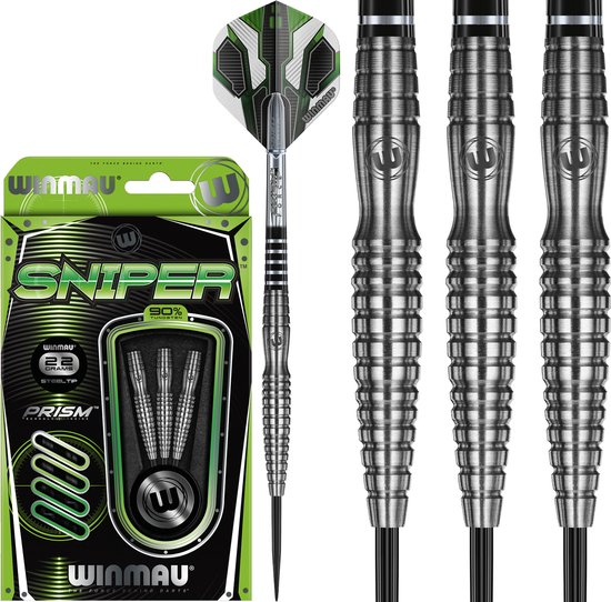 WINMAU - Sniper: Steeltip Tungsten Dartpijlen Professioneel - 22g van Winmau