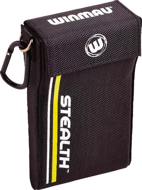 Winmau Stealth dartcase geel - 18 x 16 x 3cm van Merkloos