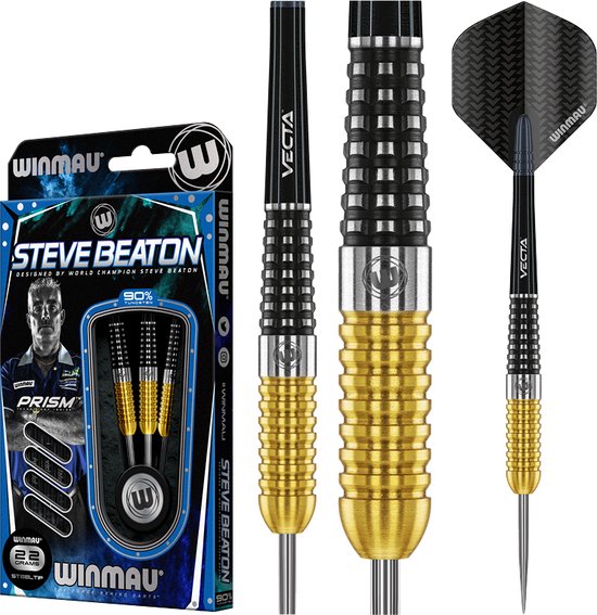 WINMAU –Steve Beaton S.E: Steeltip Tungsten Dartpijlen Professioneel – 22g van Winmau