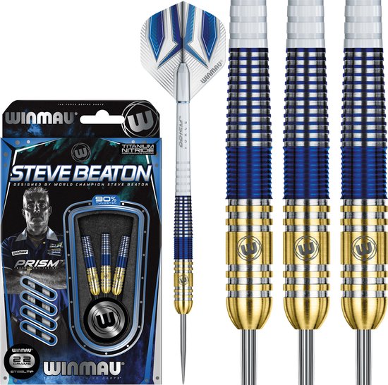 WINMAU – Steve Beaton: Steeltip Tungsten Dartpijlen Professioneel – 22g van Winmau