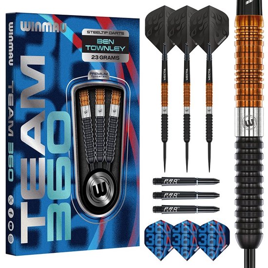 Winmau Team 360 Ben Townley 90% - Dartpijlen van Winmau