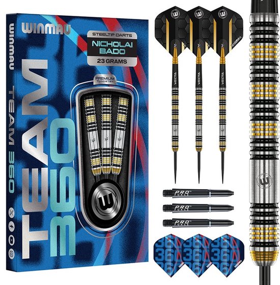 Winmau Team 360 Nicholai Bado 90% - Dartpijlen van Merkloos