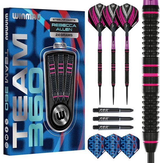 Winmau Team 360 Rebecca Allen 90% - Dartpijlen van Merkloos
